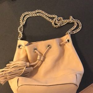 Rebecca minkoff leather bucket bag